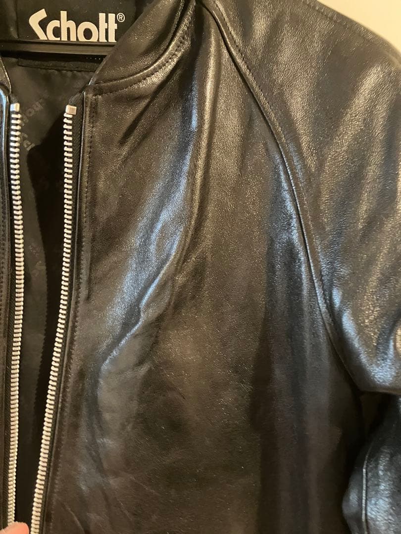 ショット ラムレザー レザージャケット 40 MA-1 Schott 定価7万円
