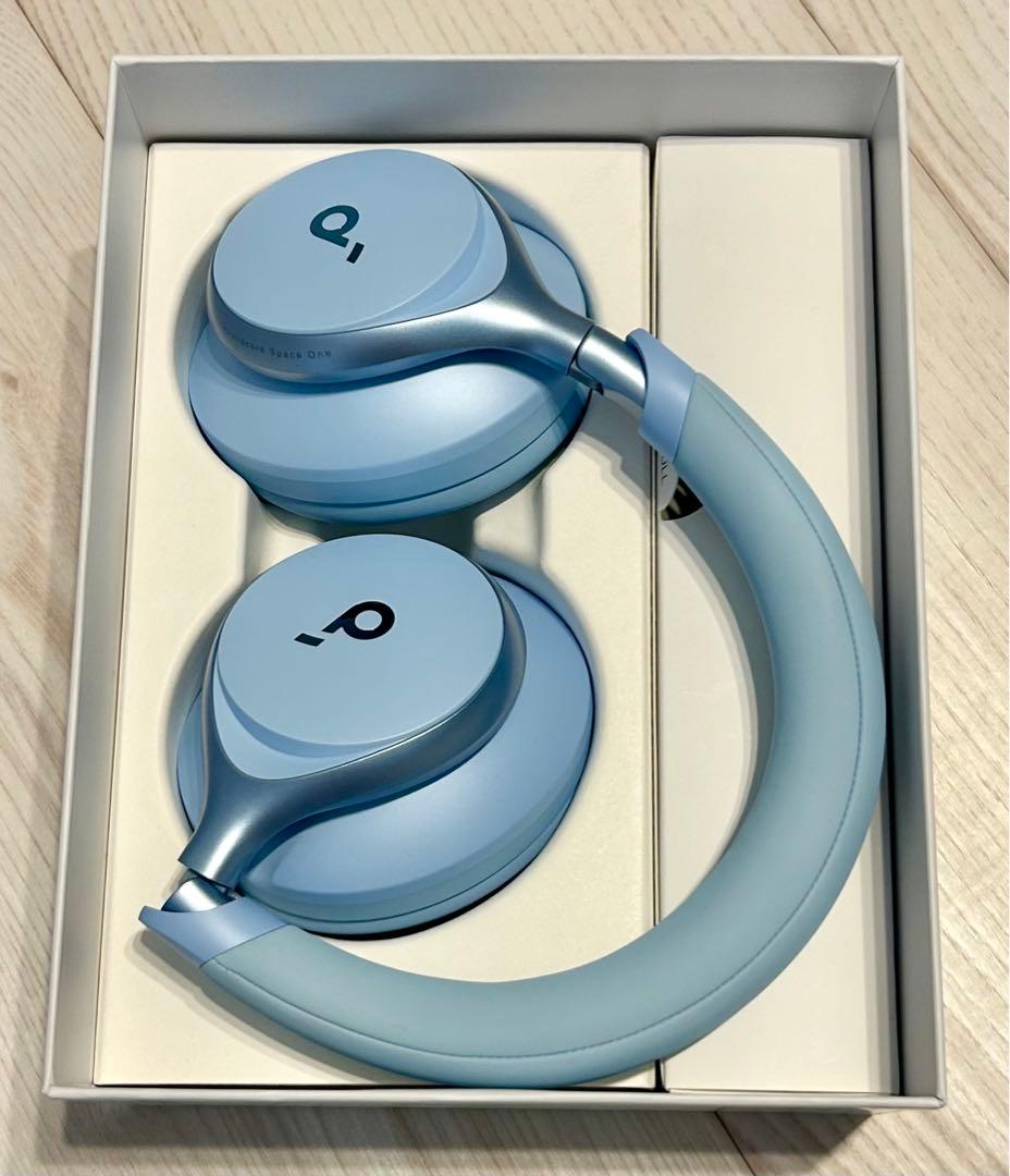 Anker Soundcore Space One ヘッドホン ライトブルー
