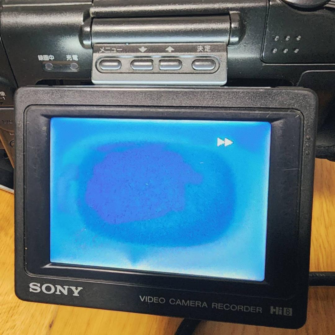 【動作確認済】希少 SONY 高画質 Hi8 ビデオカメラ CCD-SC65