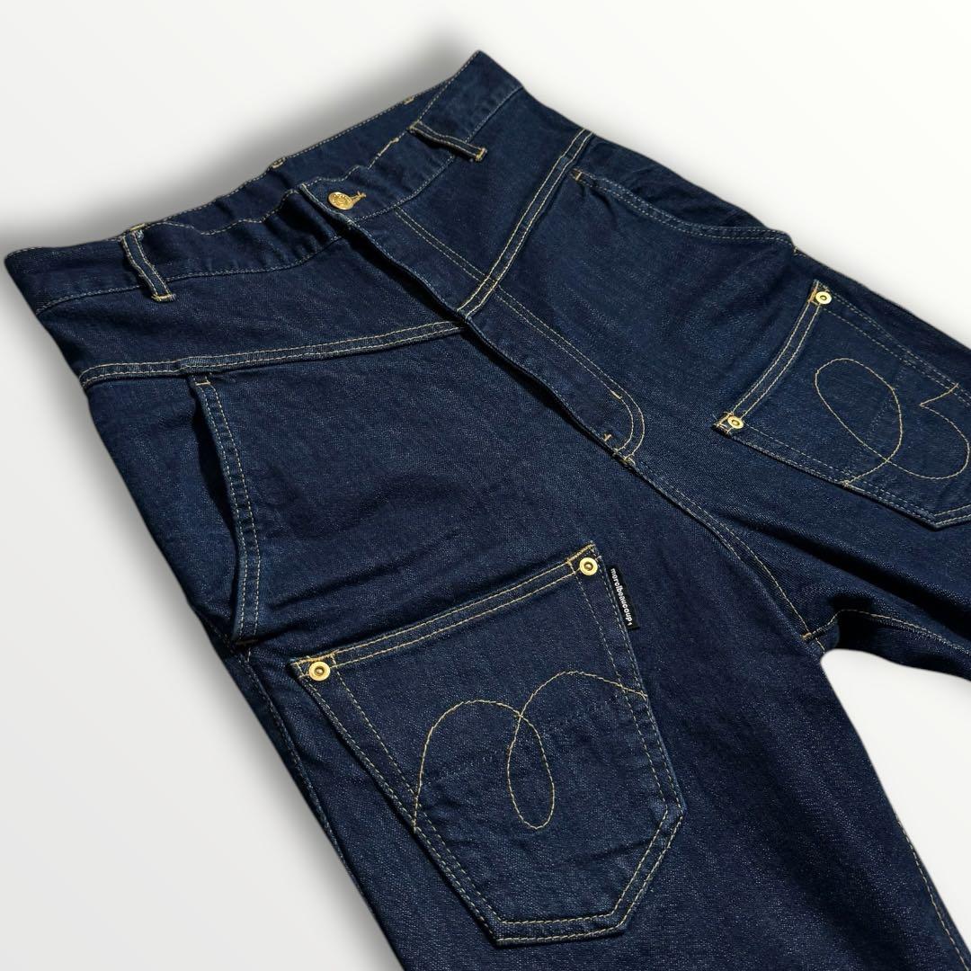 美品◾️mercibeaucoupメルシーボークーうしろまえデニム大きいサイズ 3