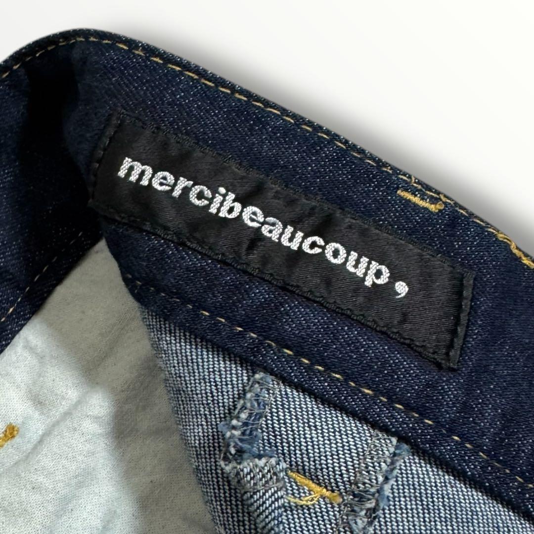 美品◾️mercibeaucoupメルシーボークーうしろまえデニム大きいサイズ 3