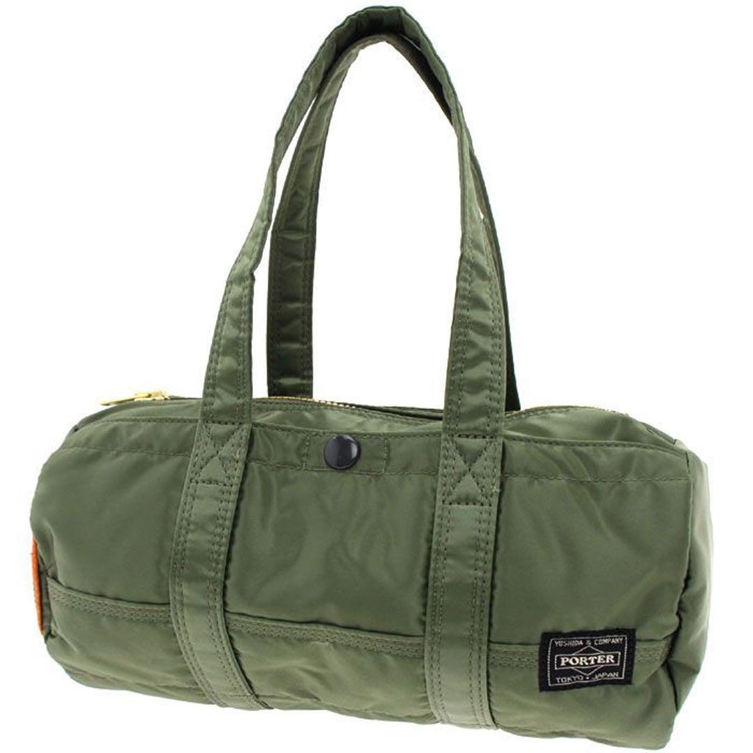 ★美品★ ポータータンカー ダッフル ドラムバッグ ミニボストンバッグ グリーン