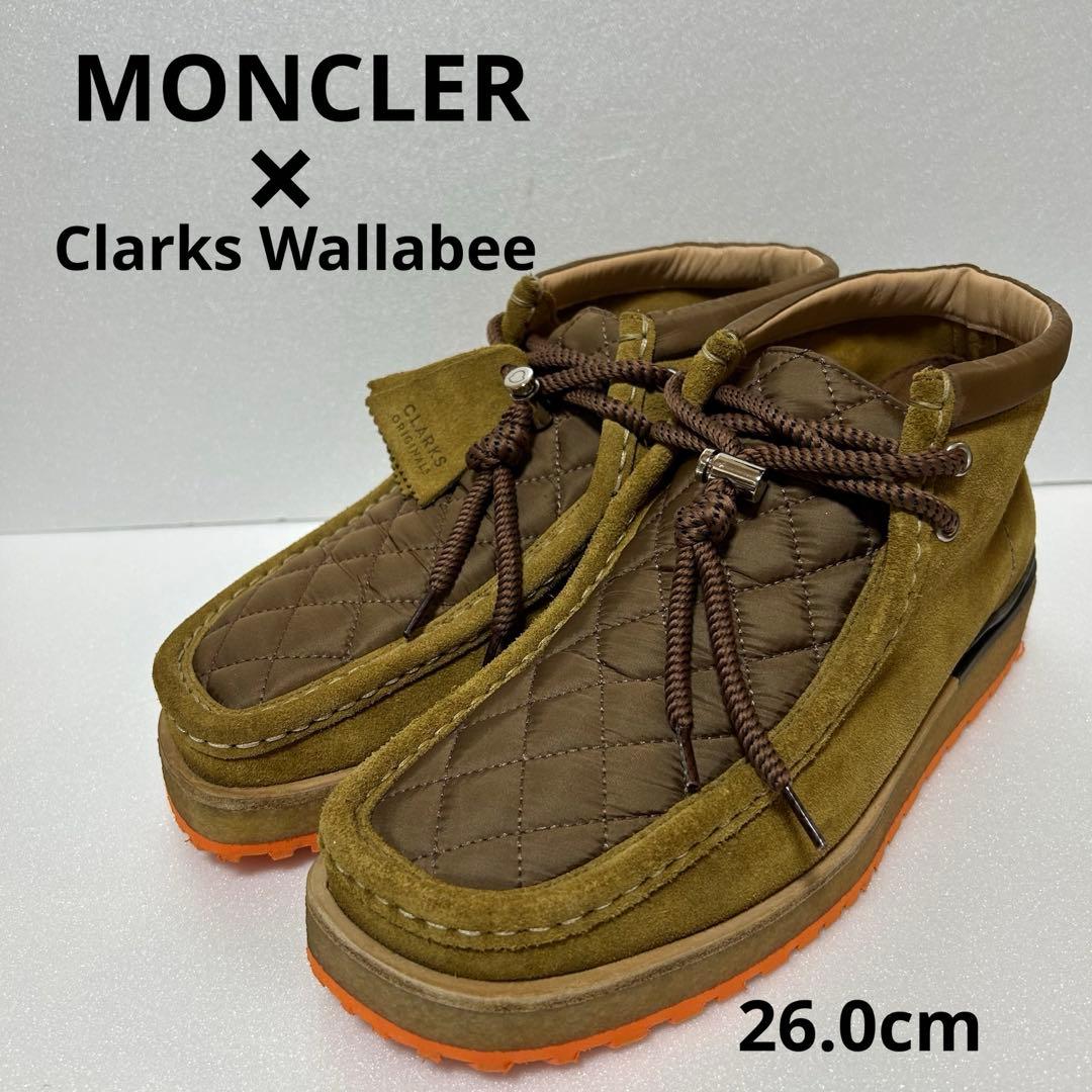 【希少】MONCLER × Clarks Wallabee 26cm コラボ