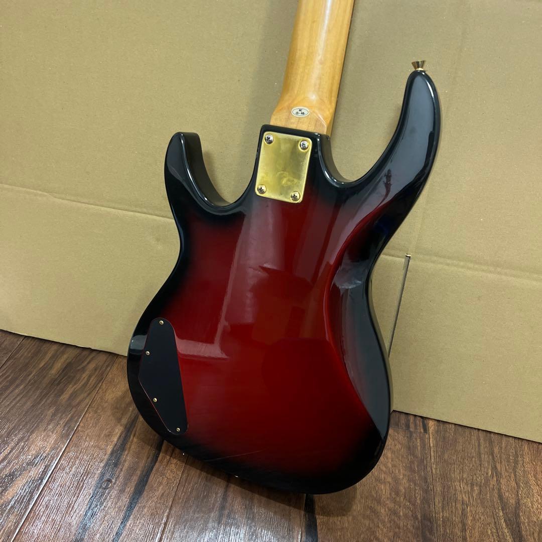 メンテナンス済♥️アンボイ ベースギター レッド ブラック ギター ベース