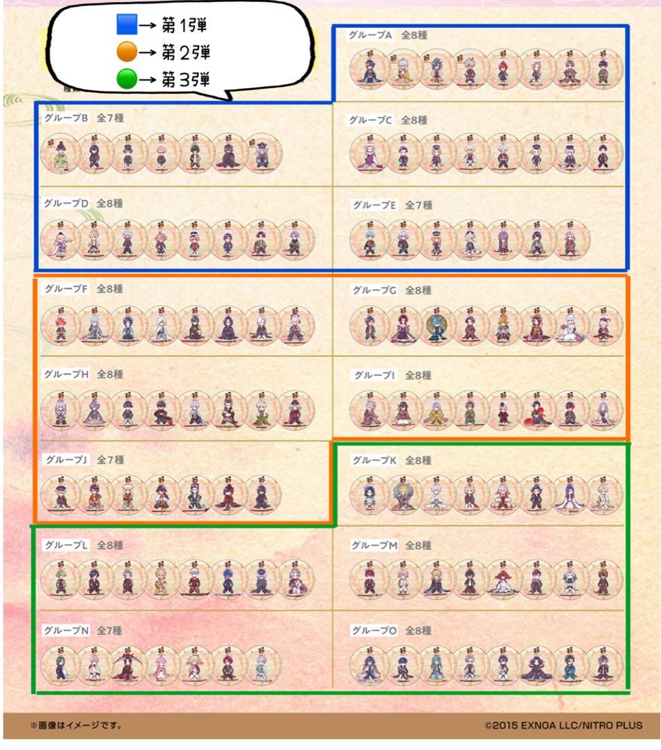 刀剣乱舞　アニメイトカフェ　コースター　全種セット