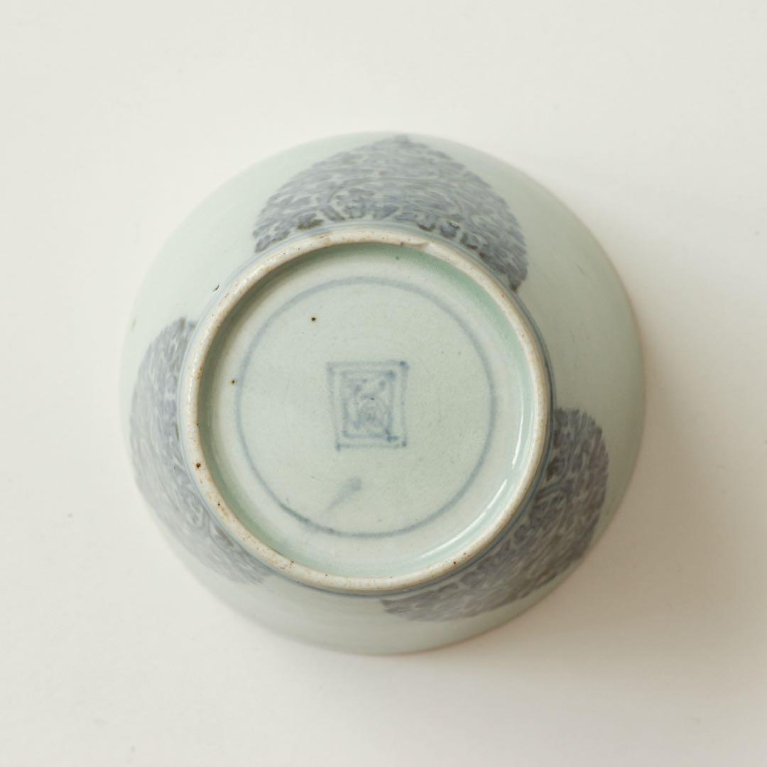 古伊万里　伊万里　江戸　中期　型紙摺　印判手　蕎麦猪口　金継ぎ　材料