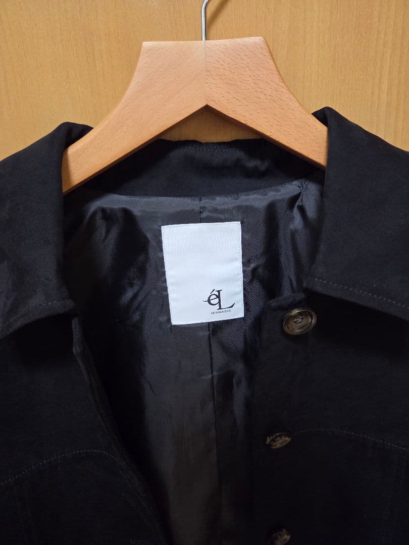 週末セール！　【eL】Suede Single Coat　ブラック