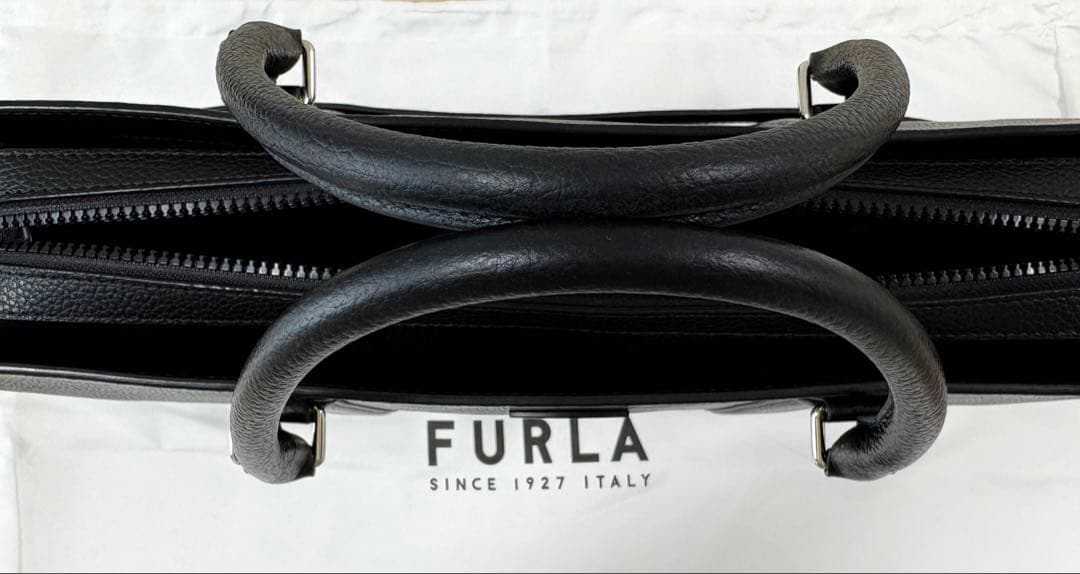 【美品】FURLA バッグ TRAVEL 2Wayビジネスバッグ