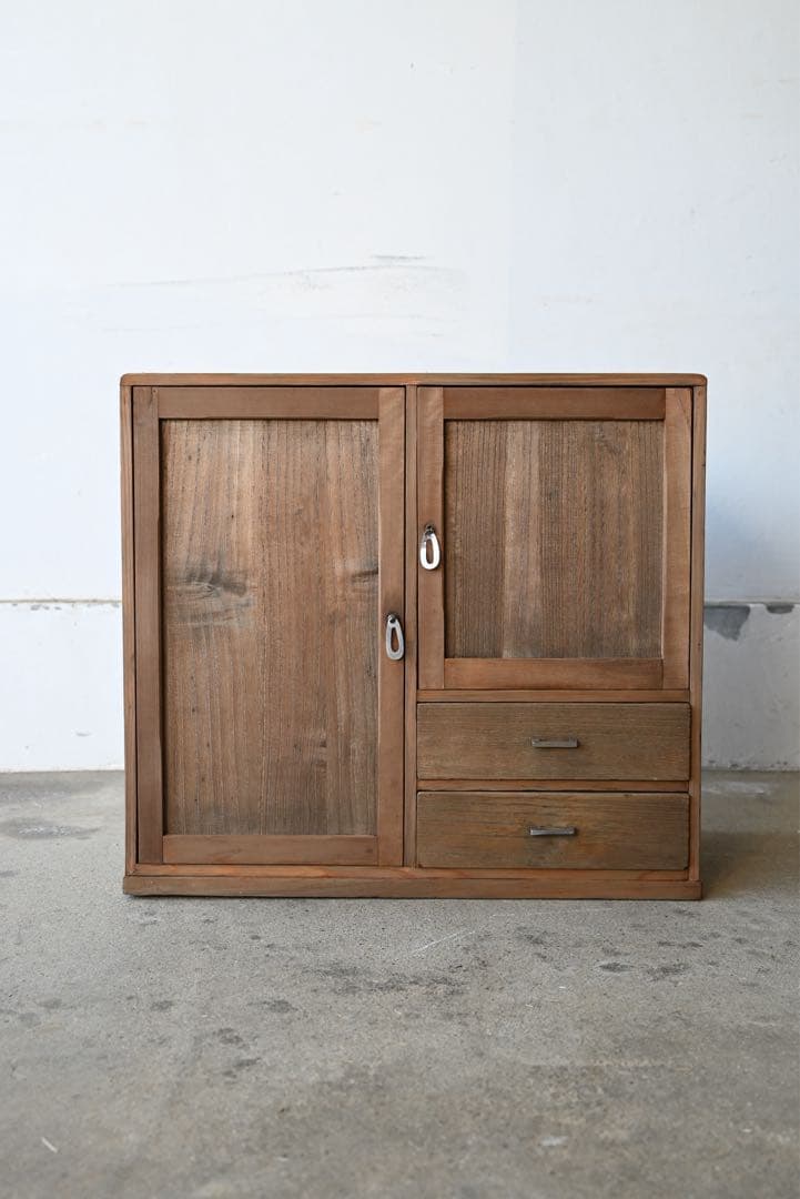 収納棚 和家具 古家具 古道具 骨董 アンティーク 和家具 引出 抽斗 戸棚