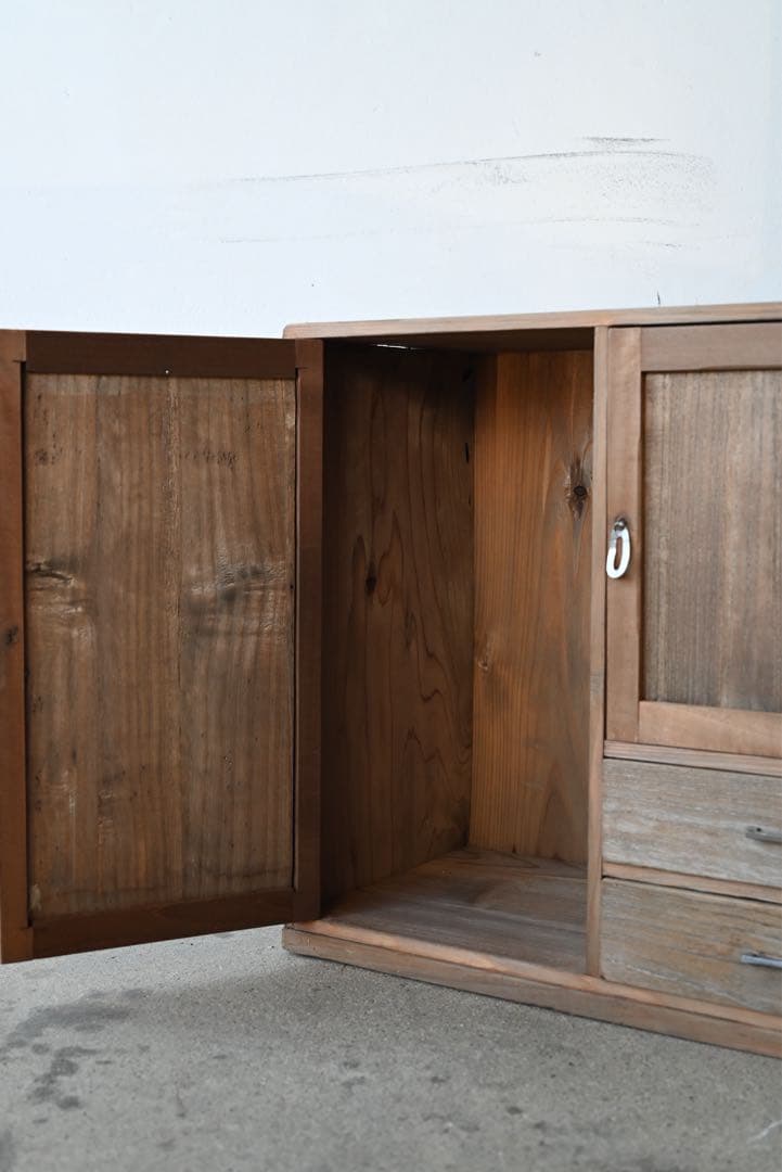 収納棚 和家具 古家具 古道具 骨董 アンティーク 和家具 引出 抽斗 戸棚