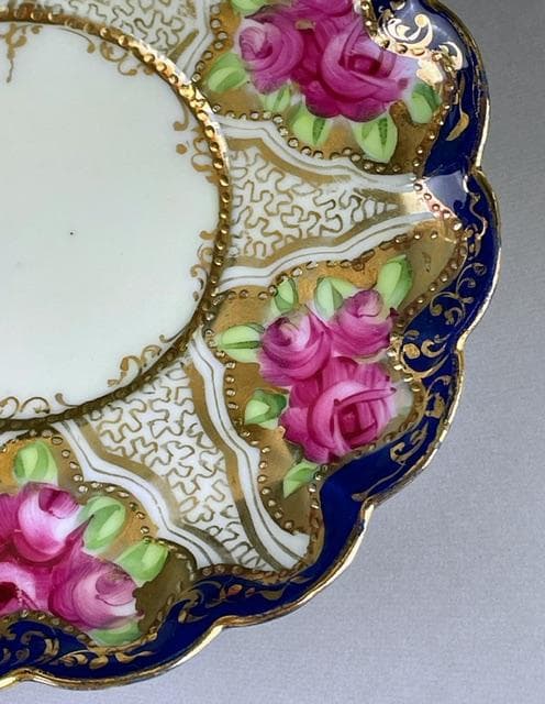 【希少】オールドニッポン アールヌーボー様式 カップ ソーサー 三脚 三足 猫脚