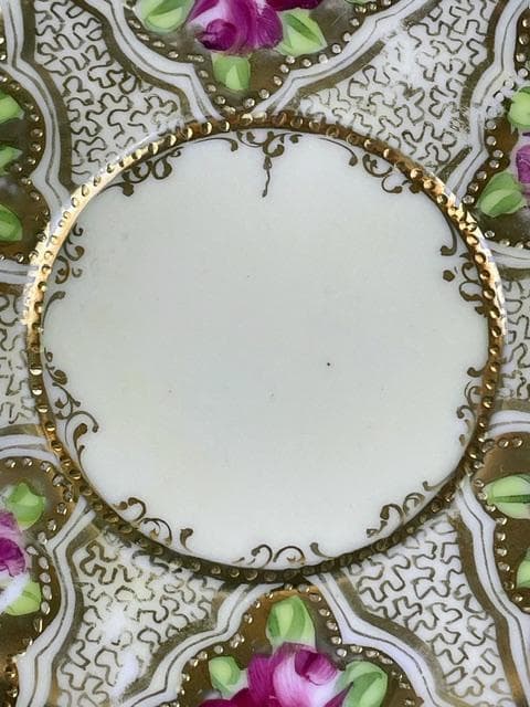 【希少】オールドニッポン アールヌーボー様式 カップ ソーサー 三脚 三足 猫脚