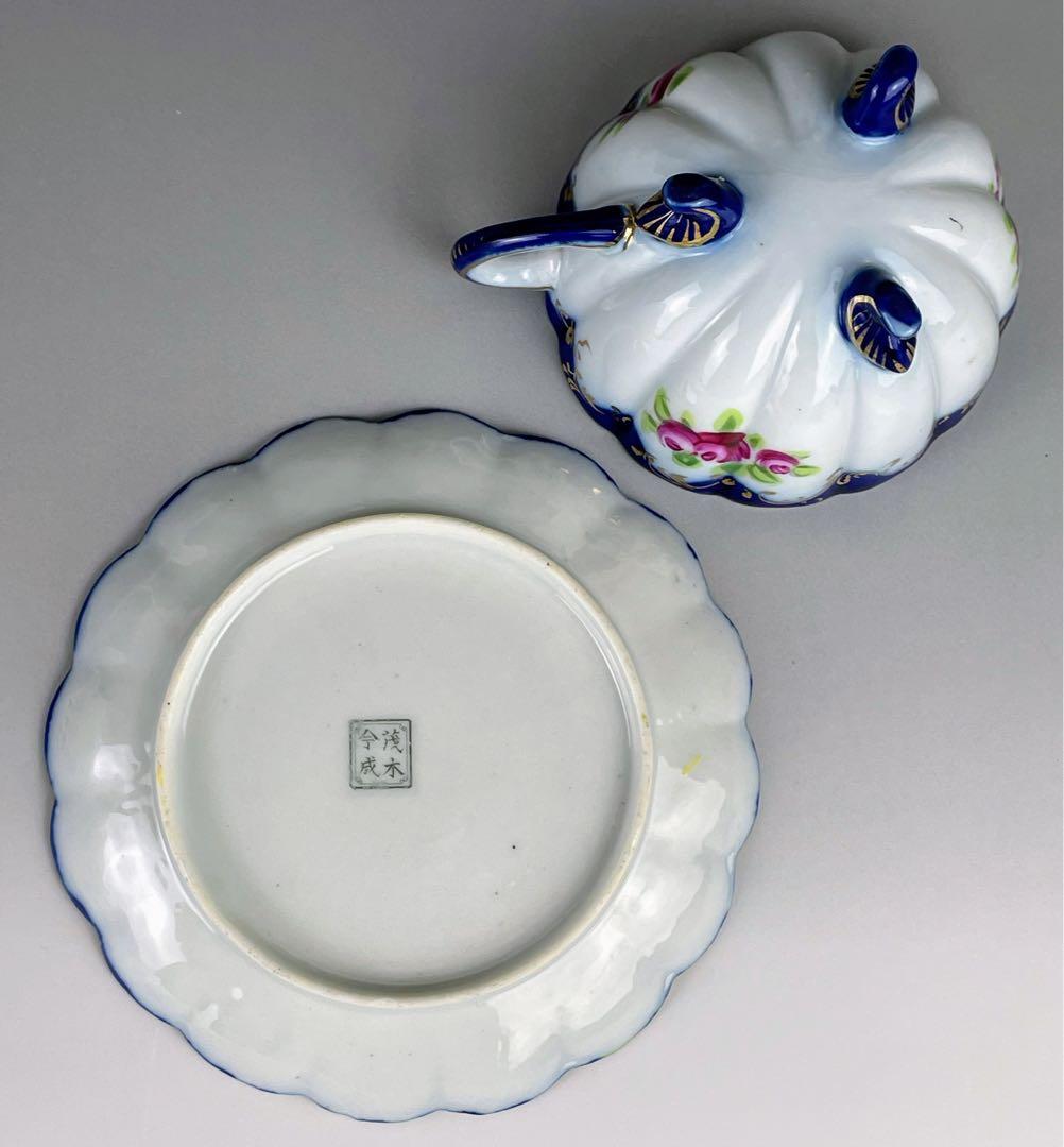 【希少】オールドニッポン アールヌーボー様式 カップ ソーサー 三脚 三足 猫脚