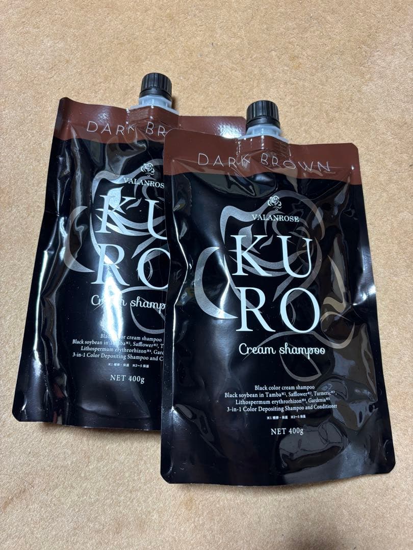 バランスローズ KUROクリームシャンプー(ダークブラウン)400g×2P