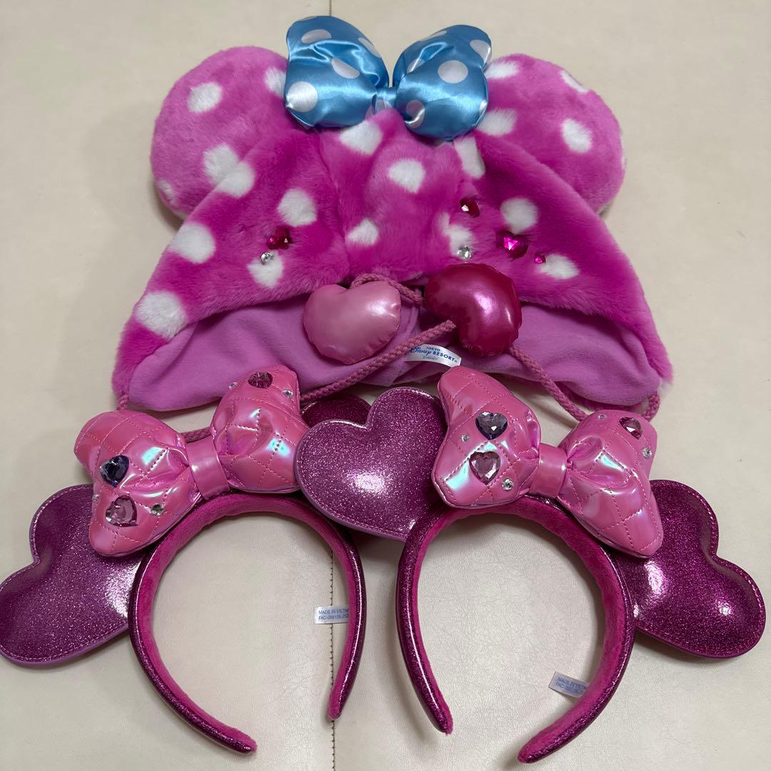 ディズニー　パルパルーザ　ファンキャップ　ミニー　カチューシャ カプセルトイ