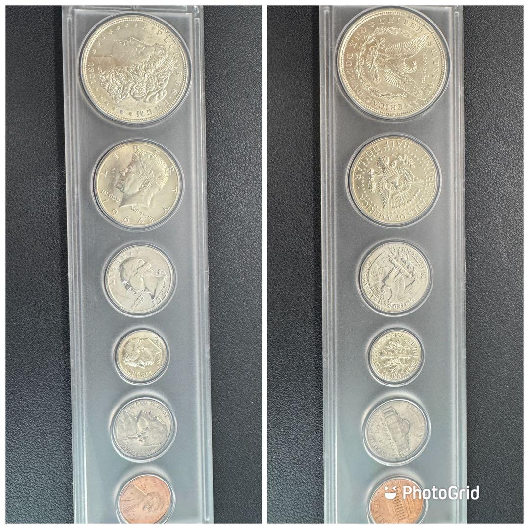 G6123 sv900 銀 アメリカ記念銀貨 6枚 セット 1921年