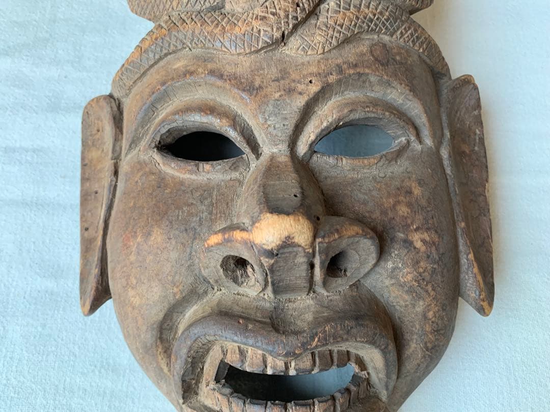 ヒマラヤ仏教 ヒンドゥー教 バイラヴ ナーガ プリミティブ フォークアート 仮面