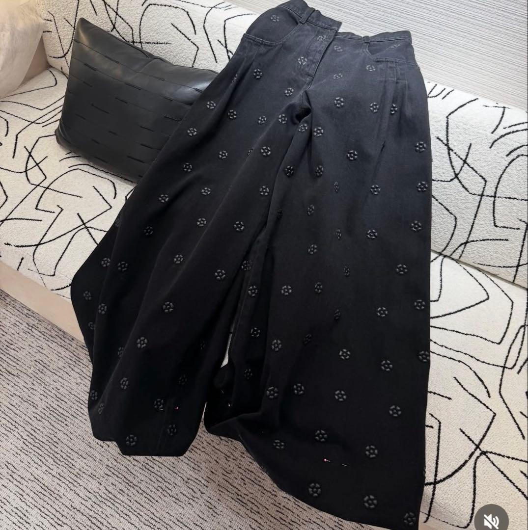 CHANEL 花模様キュロット 34 短くお直し済み コレクション