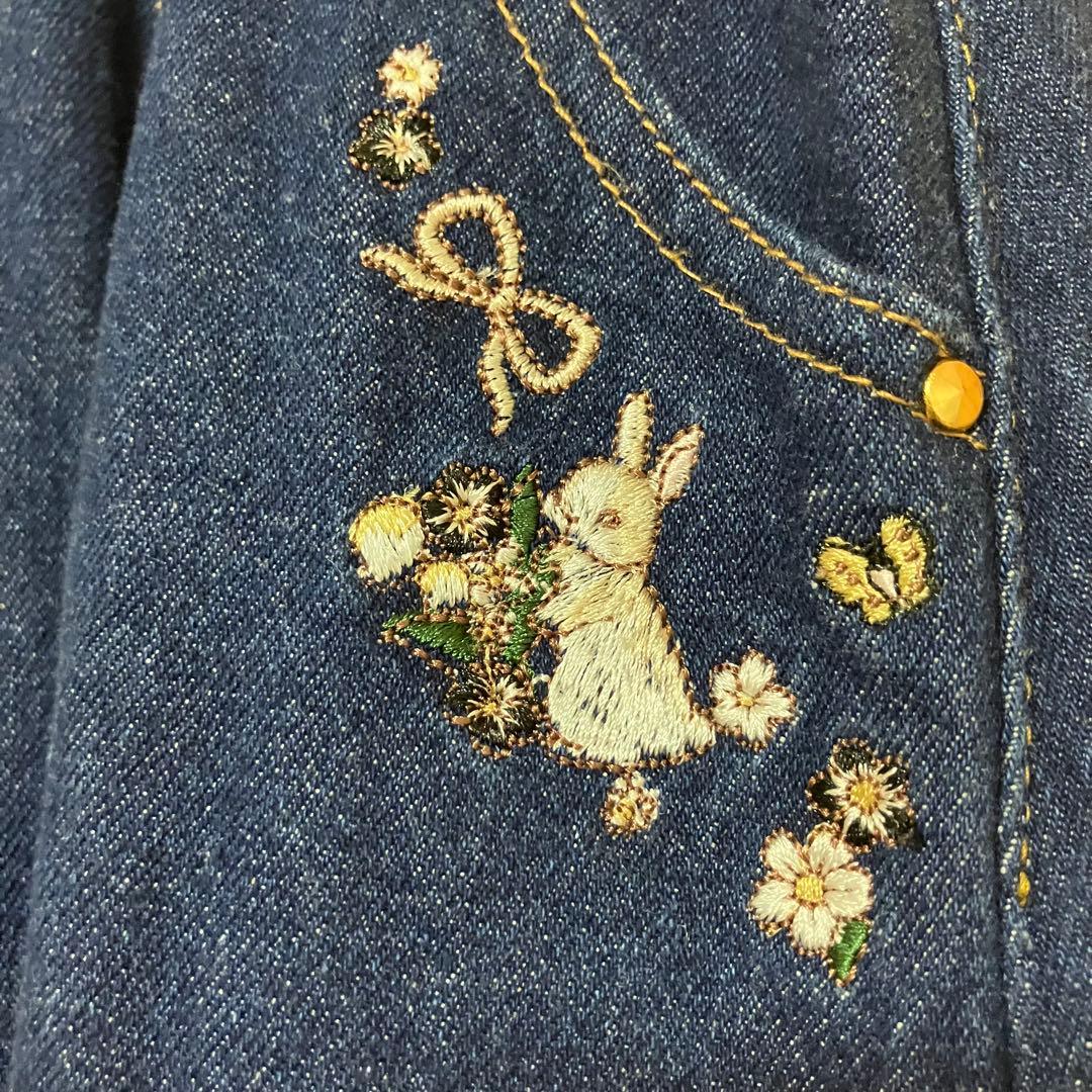 フランシュリッペ（大きいサイズ） ペッタリうさぎデニムスカート