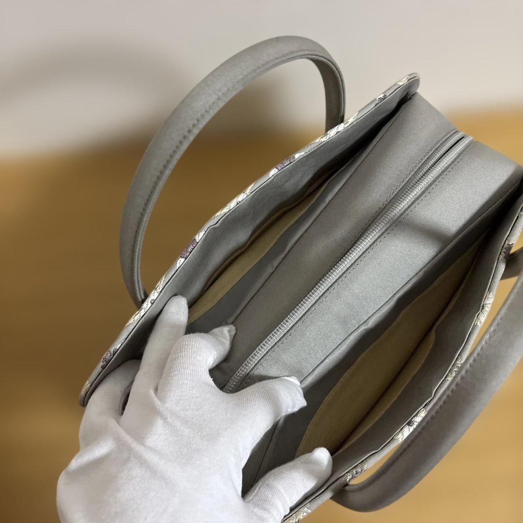 和装　利休バッグ　未使用　グレー伊と忠　茶席用バッグ　着物バッグ