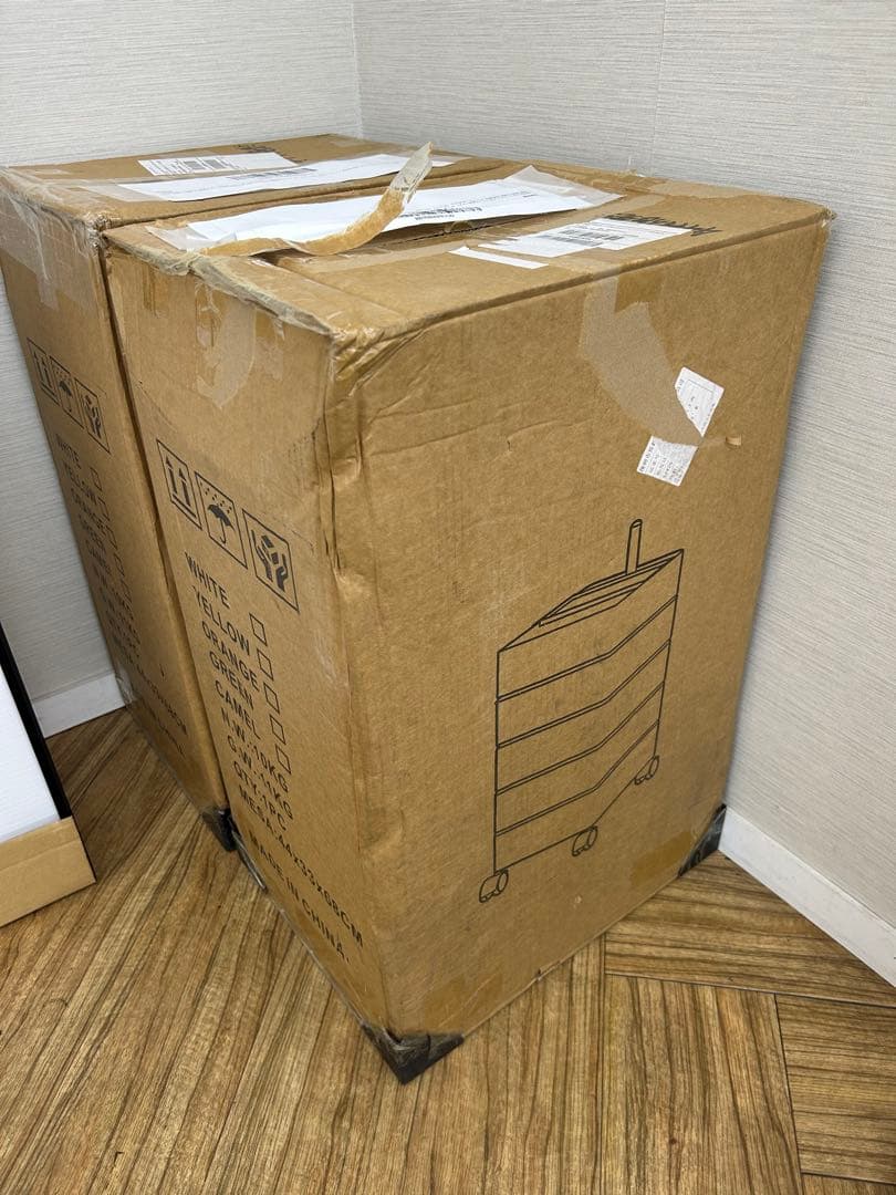 新品 5段 タワーチェスト 360度引き出し ワゴン 韓国 ピンク　[その1]