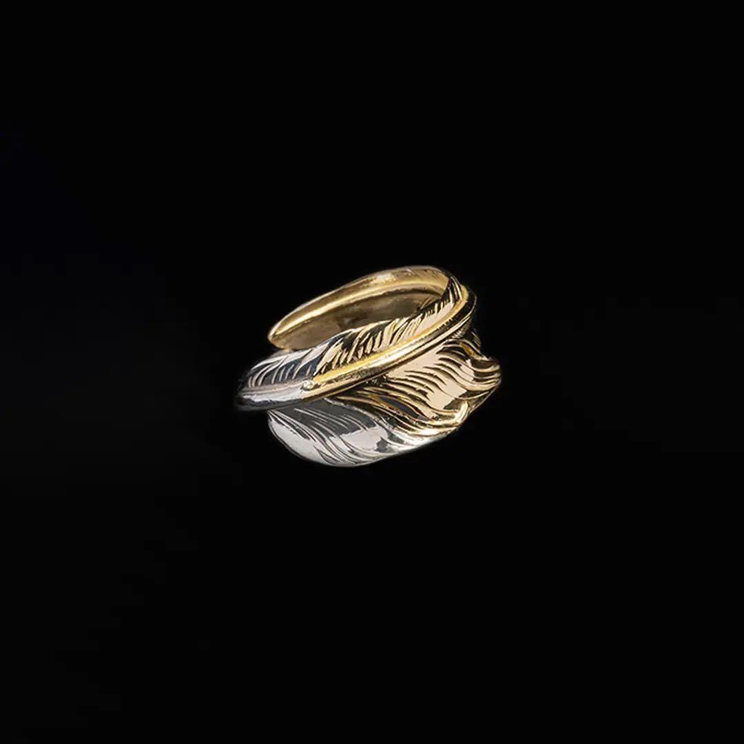 アクセサリー Larry Smith KAZEKIRI FEATHER RING