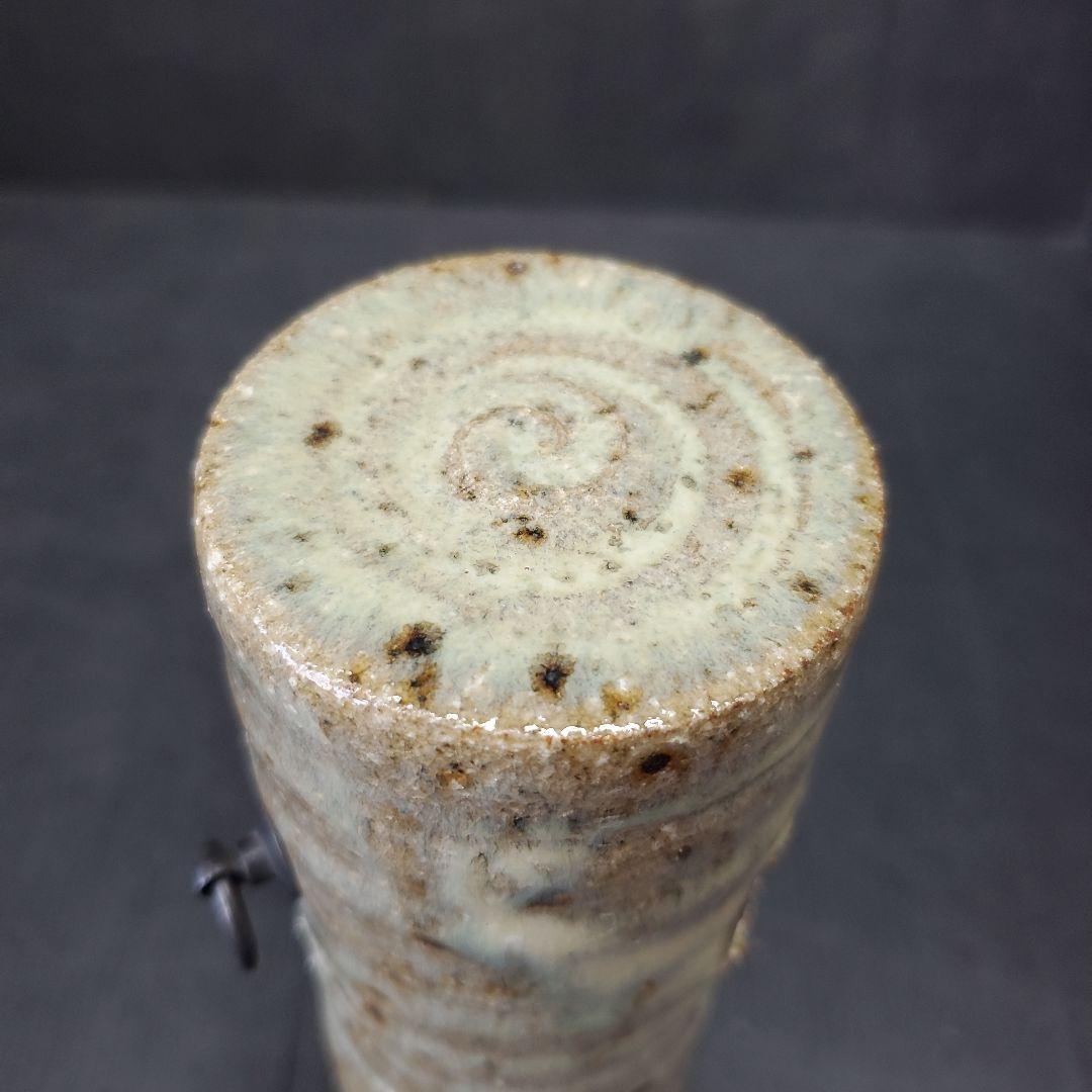 長森慶 筒形 掛花入 茶道具 華道具 花入 花生 花器 33