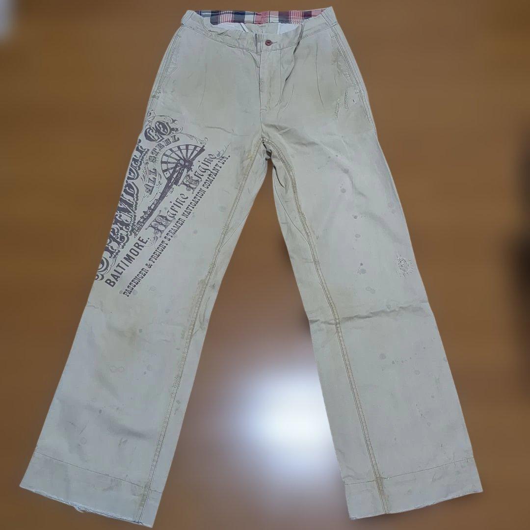 専用！ラルフローレン　バックルバック　ダメージチノパン　日本正規品　RRL　32