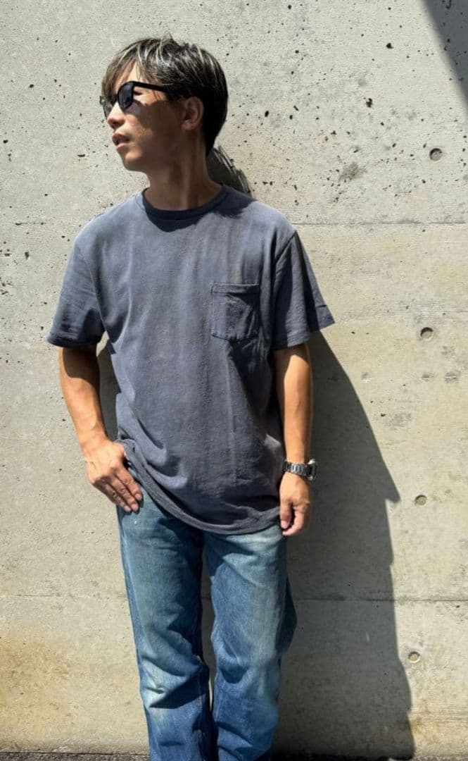 FJ super sunfade black pocket tee Lサイズ