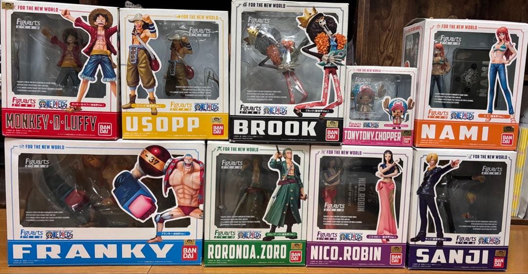 ワンピース　フィギュアーツZERO 9体セット　新世界編Ver. 開封品　麦わら
