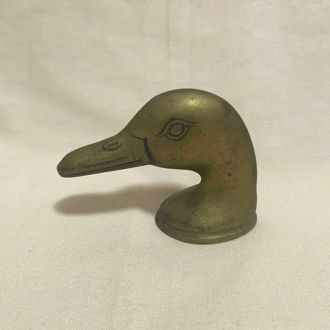 ブラス アヒルの頭 かも？　アンティーク！