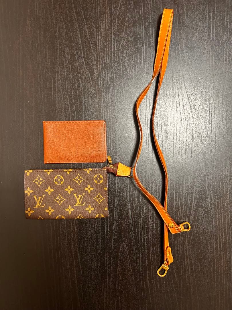 LOUIS VUITTON バケットポーチ バッグ モノグラム レザー