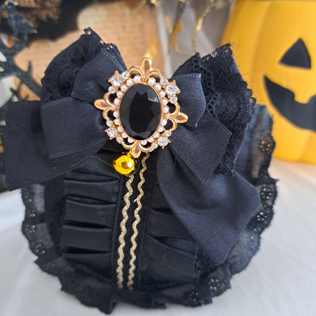 ハロウィン、ゴスロリスタイ(④)わんちゃん猫ちゃん用