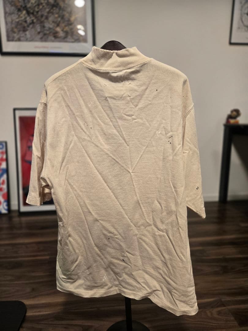 Maison Margiela　ハイネック Tシャツ クリーム色