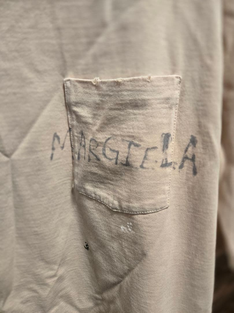 Maison Margiela　ハイネック Tシャツ クリーム色