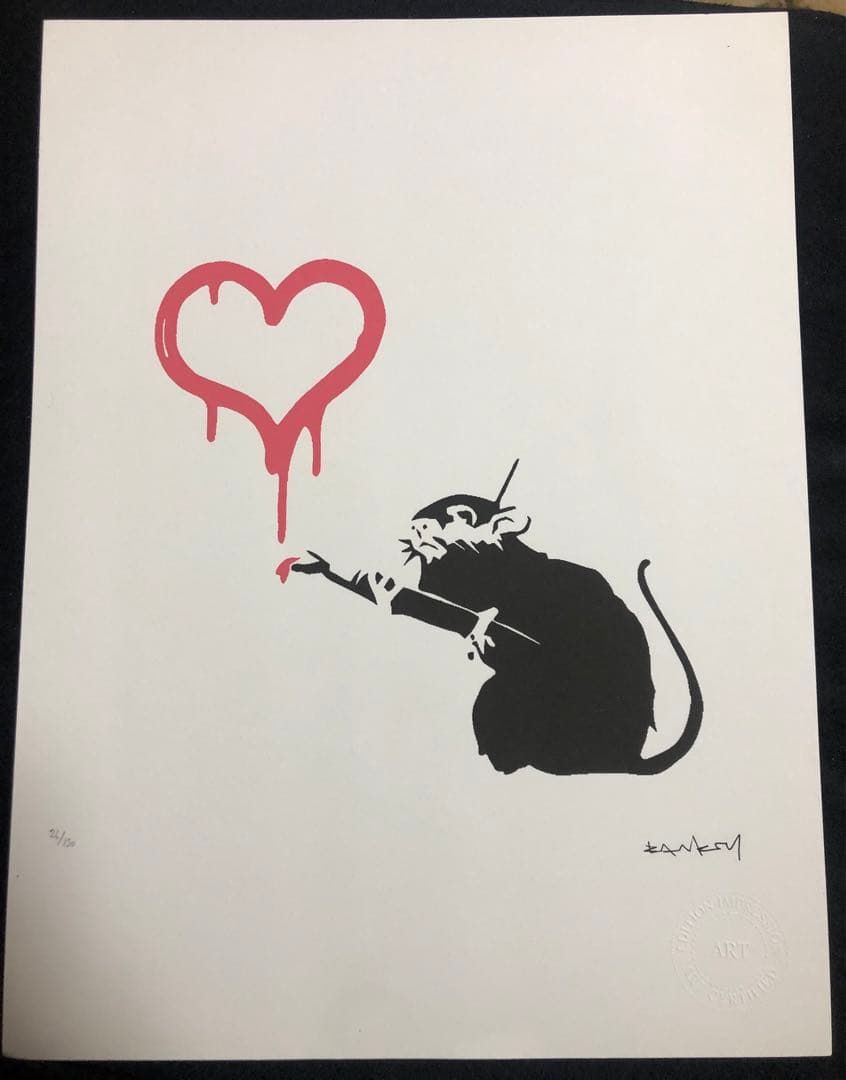 BANKSY バンクシー ラブラット LOVE RAT