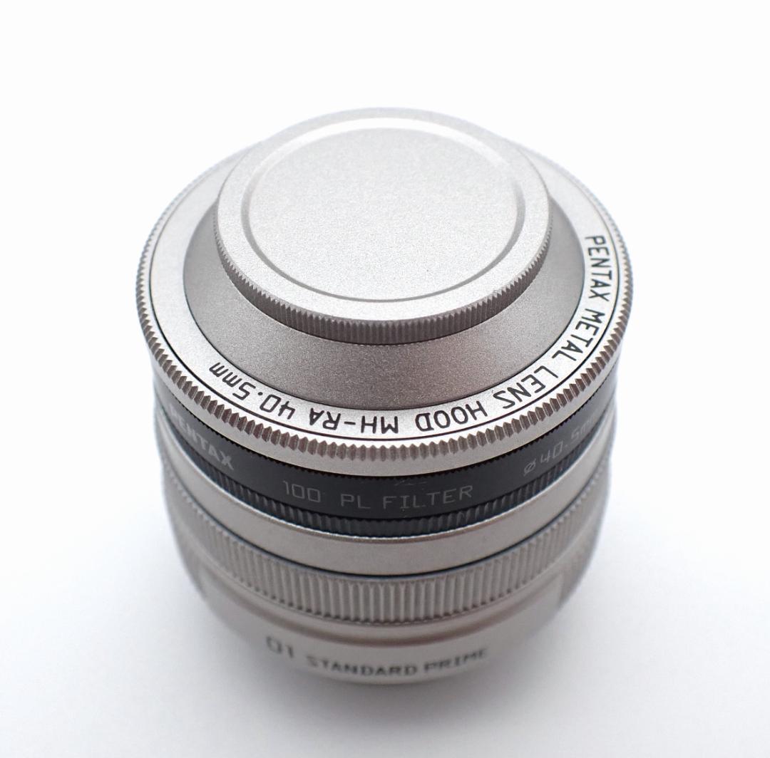 PENTAX 01レンズ　メタルフード・PLフィルターセット