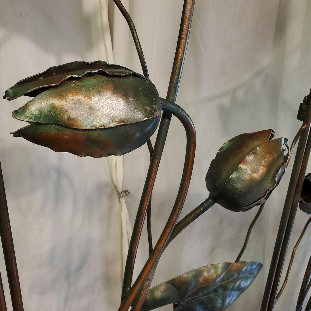 Y*U様 蓮　パーテーション　ロートアイアン　大型　衝立　作家物　２０万　アンテ