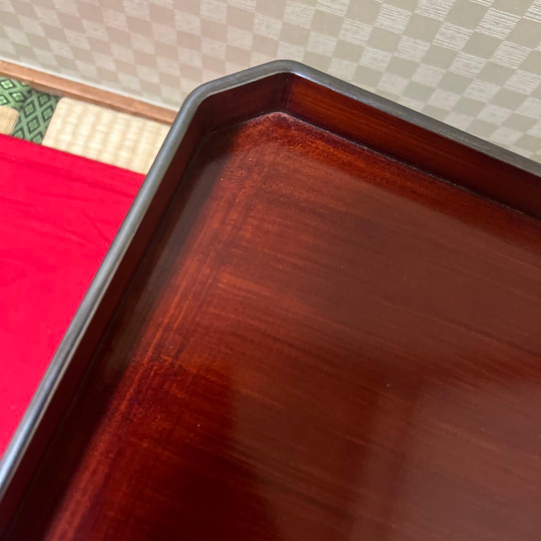 古美術　三井家伝来　嘉永元年箱書　春慶杯台