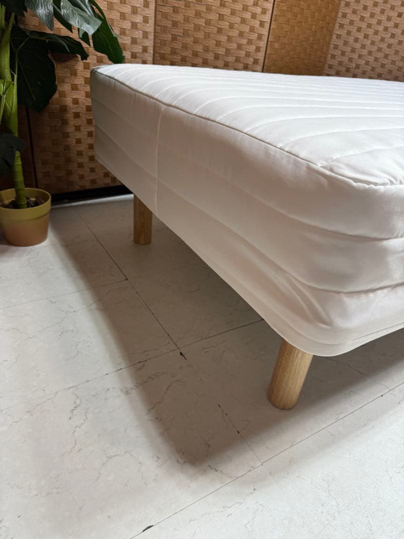 #15定価34,900円　無印良品脚付きマットレス(シングル) ※搬入・設置無料