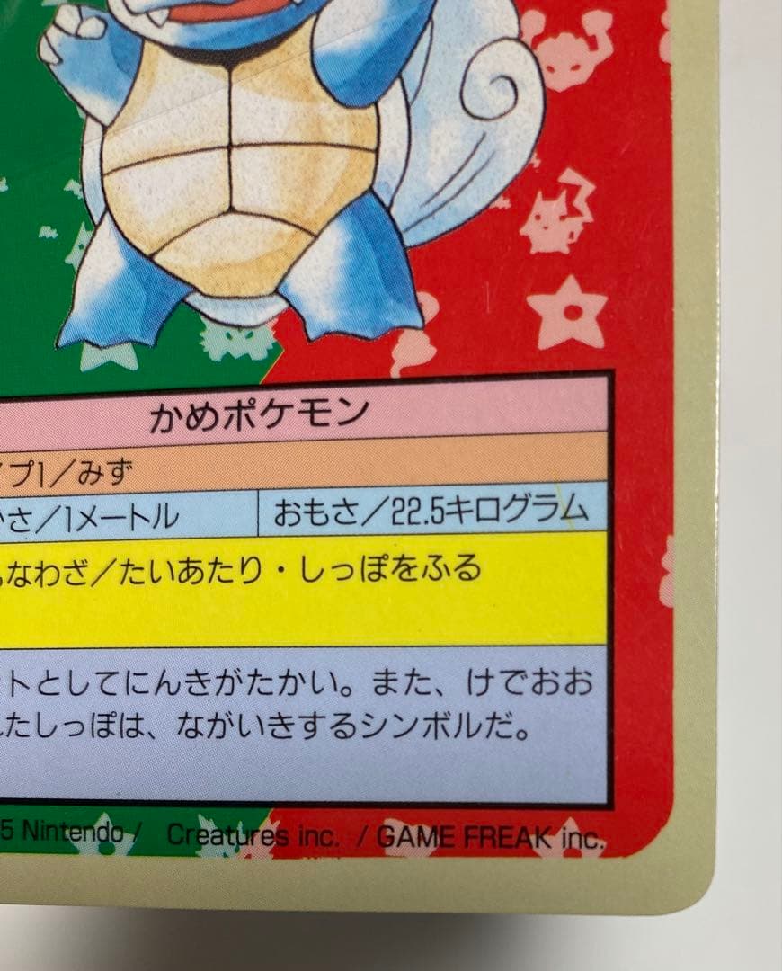 ポケモンカード トップサン エラー ナンバーレス 裏青 カメール