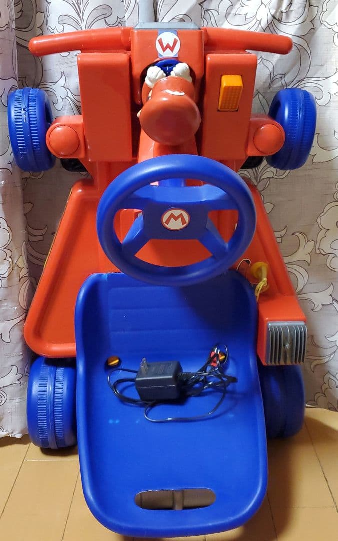 レア 希少 Nintendoマリオカートダブルダッシュ電動ペダルカー2003赤青
