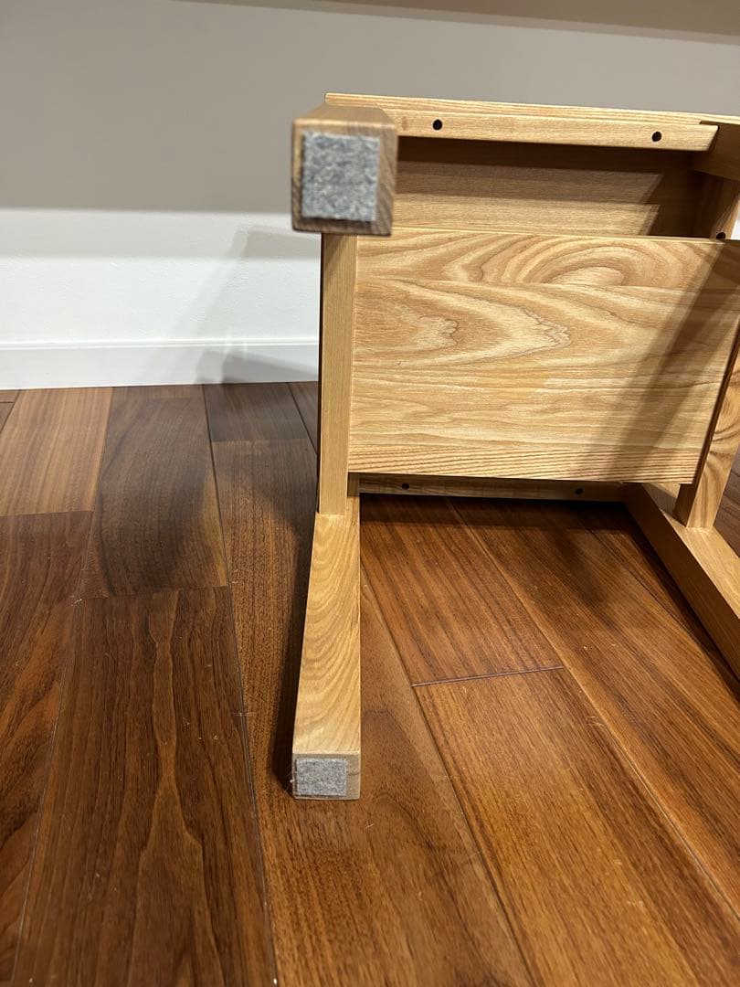 無印良品　サイドテーブル　ベンチ