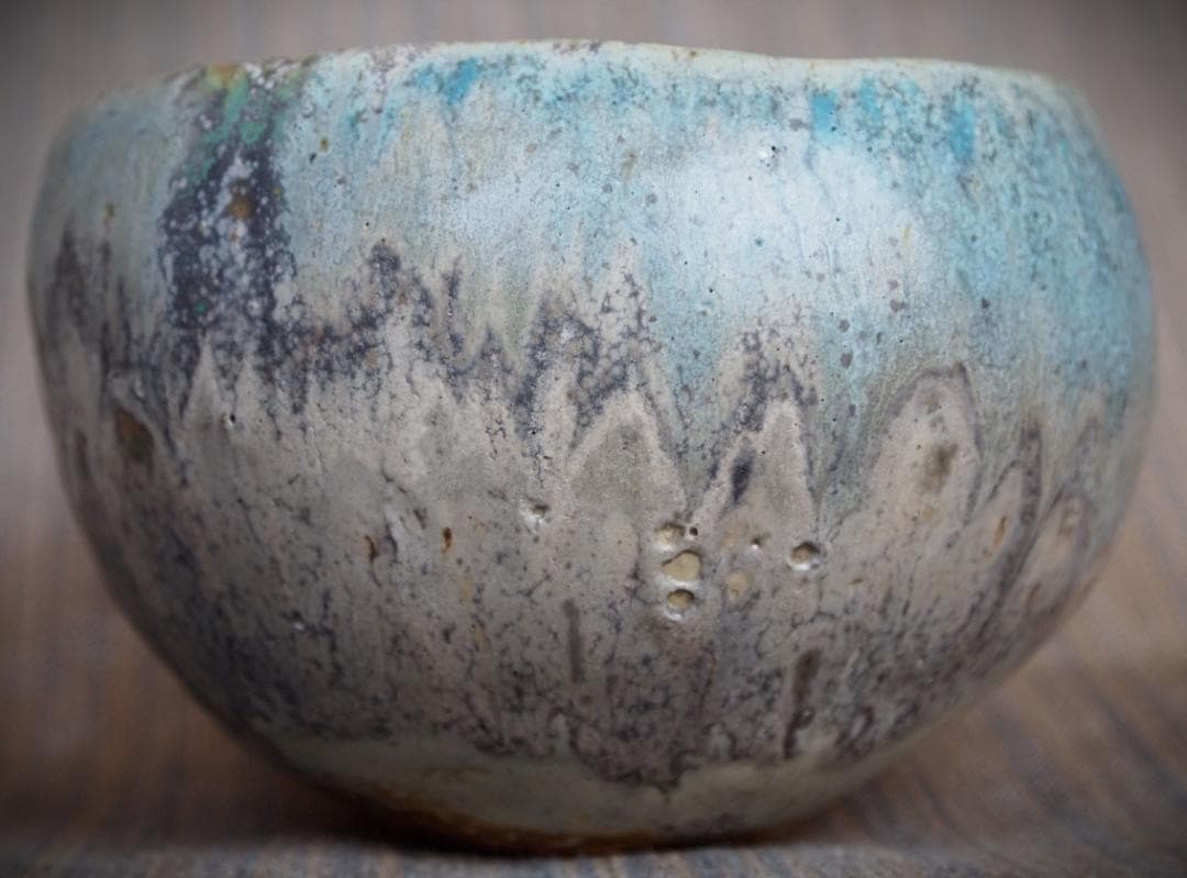 人気作家★金澤尚宜★てびねり（モーンガータ）茶碗★あよお