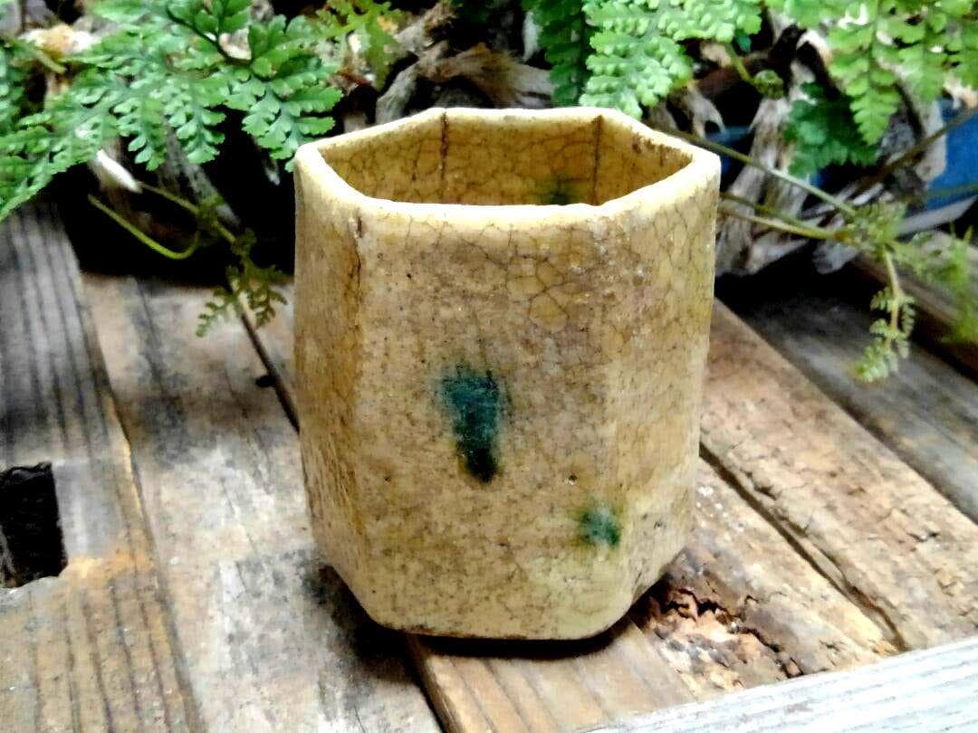 ♥黄瀬戸　ぐい飲み　桐箱付き　ぐい吞み　骨董品