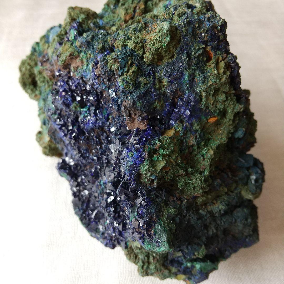 女神の叡智❇️ラオス産 アズライト マラカイト 美形状クラスター 868g