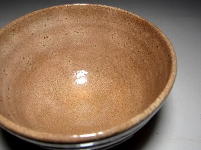 九代 三輪休雪(雪堂) 萩焼茶碗 　　　　　　m920