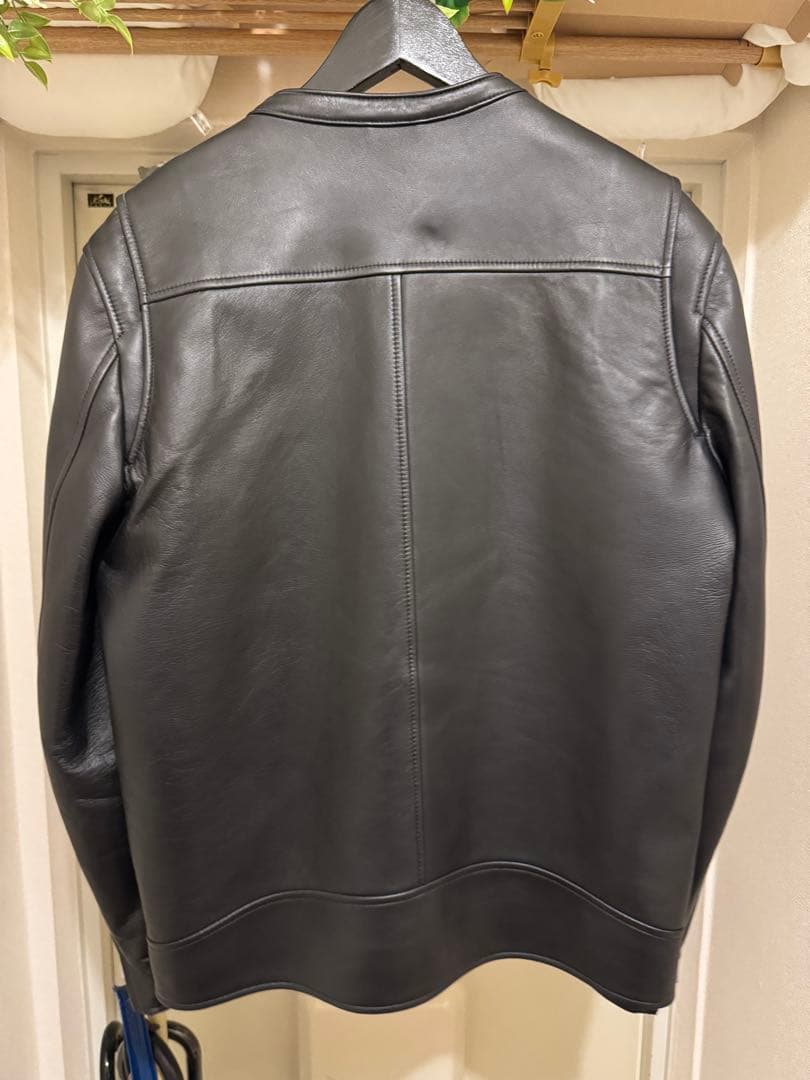 UNITED TOKYO 黒 ライダース ラムレザーシングルジャケット サイズ3