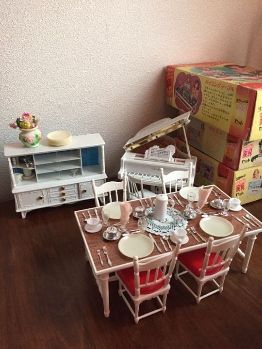 リカちゃん 白い白い家具セット
