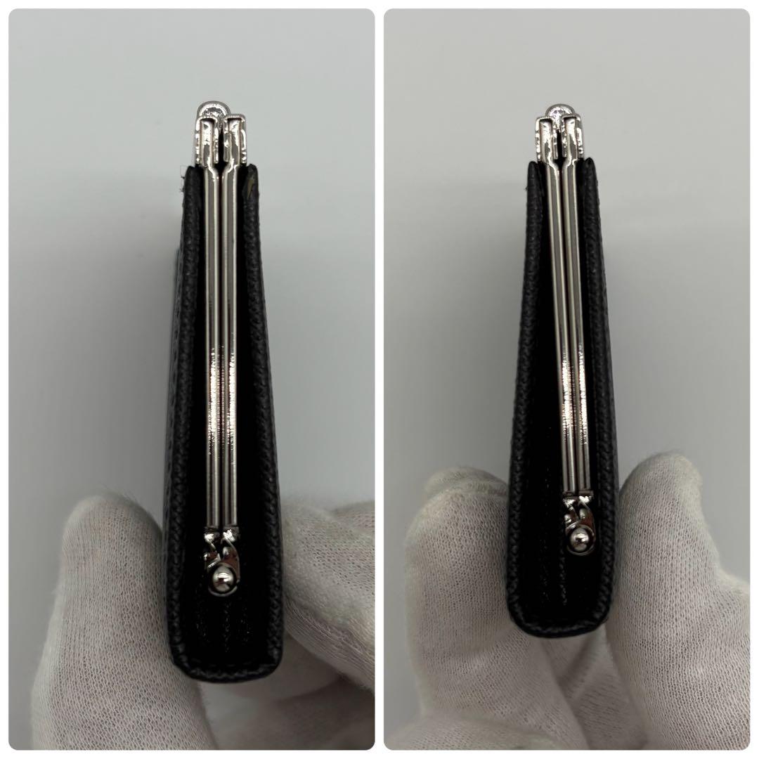 未使用級　バーバリー　ケース　がま口　型押し　ノバチェック